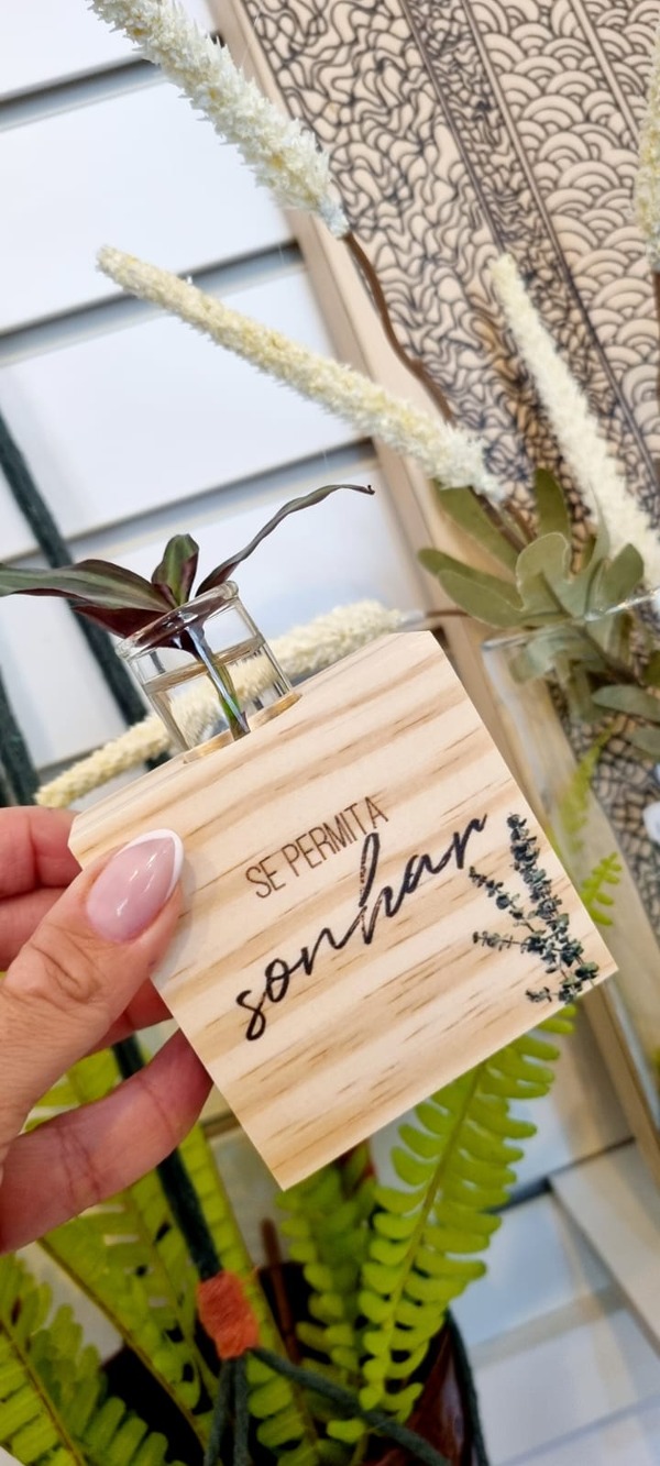 Cubinho Ímã flower Se permita sonhar