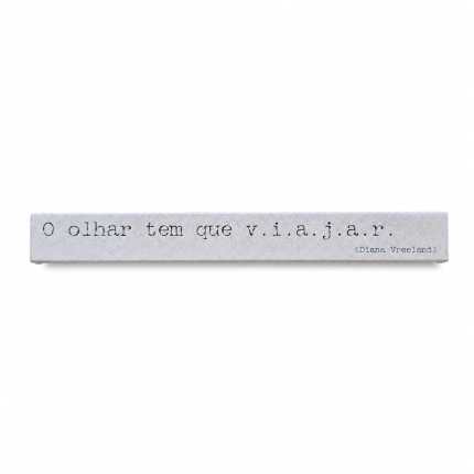 Quadro BLOCO TIRINHA O olhar tem que viajar