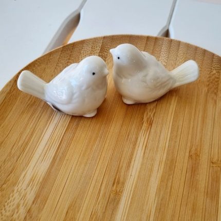 Passarinho decorativo de cerâmica kit com 2