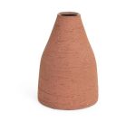 Vaso cachepô decorativo terracota rústico baixo de cerâmica