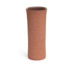 Vaso cachepô decorativo terracota rústico alto de cerâmica