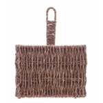 Cesto Organizador de Talheres de Mesa em Fibra Natural com 4 Divisões