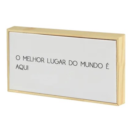 Quadro de Azulejo com moldura em pinus e impressão digital UV