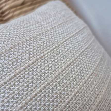 Almofada retangular decorativa cru artesanal 45×30 de algodão