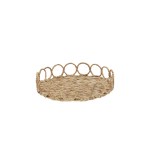 Bandeja de fibra natural / Centro de mesa G redonda