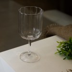 Conjunto de 2 Taças Onduladas em Vidro Canelado