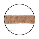 Descanso de Panela Redondo em Metal e Juta