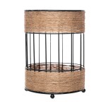 Porta-Utensílios/Organizador Vertical de Metal e Juta