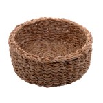 Cesto decorativo de fibra natural rústico