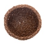 Cesto decorativo de fibra natural rústico