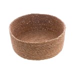 Cesto decorativo de fibra natural rústico