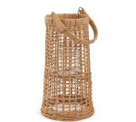 Lanterna de bambu com copo de vidro G