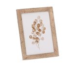 Porta-retrato foto 20x15 bege em polirresina