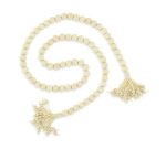 Colar de Mesa em Madeira Bege G