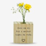 Ímã / quadrinho / enfeite frase Caiu Em Si