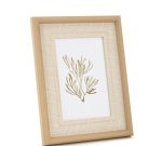 Porta-retrato foto 10x15 cru Em Poliestireno E Vidro