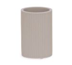 Vaso cachepô decorativo bege caqui de polirresina / copo