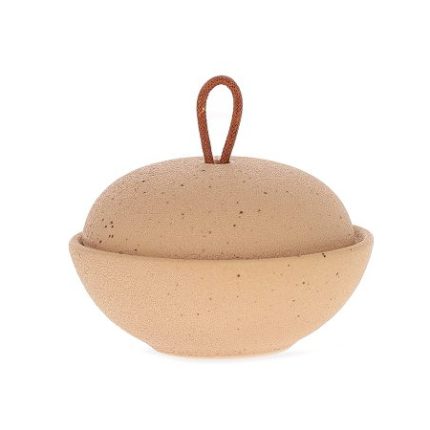 Pote Decorativo om Tampa de cerâmica rústica