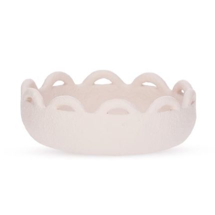 Centro de mesa branco de polirresina rústico / fruteira