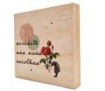 Quadro de madeira Acredite nas suas escolhas 20x20
