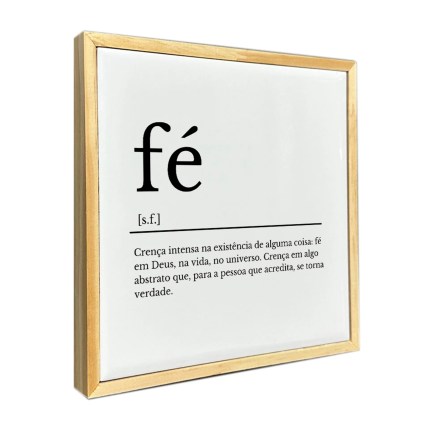 Quadro de Azulejo 15x15 frase Fé