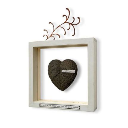 Quadro de acrílico amor que não se mede com frase