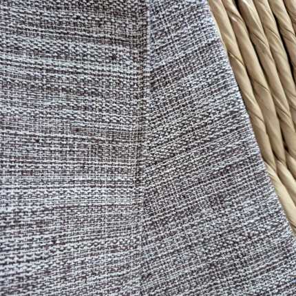 Jogo de passadeira e 2 tapetes marrom mescla simples artesanal de tear mineiro