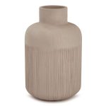 Vaso cachepô decorativo bege de polirresina