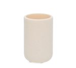 Vaso cachepô decorativo cru off white de polirresina / copo